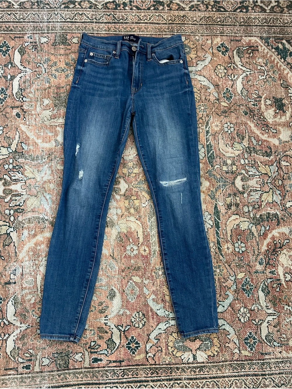 Gap Classic High-Rise Skinny Jeans in Medium Blue